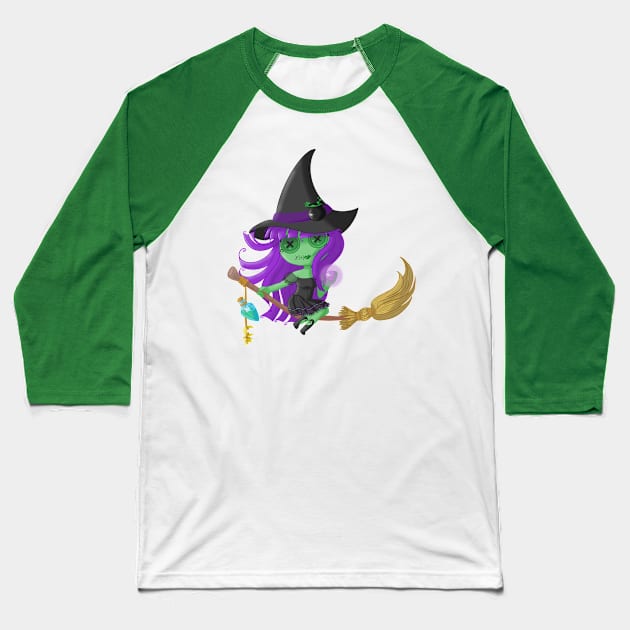 Wicked Witch Baseball T-Shirt by Cardea Creations